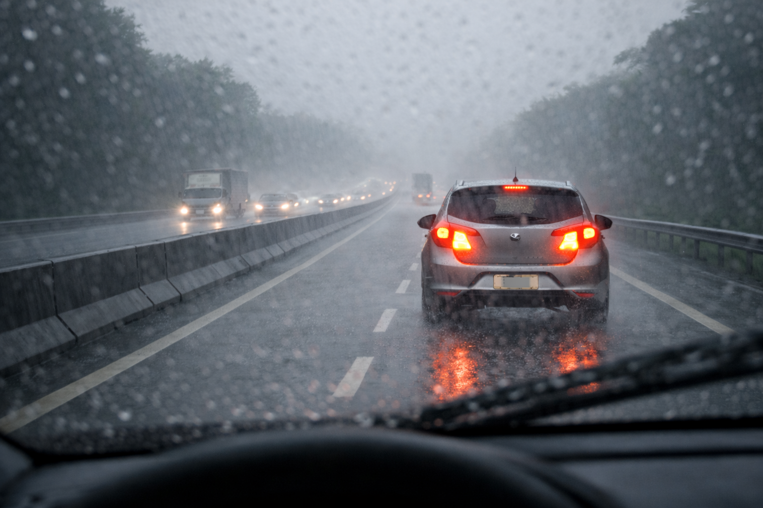 Chuva não justifica uso do pisca-alerta. Saiba quando utilizar o sinal e quando ele pode gerar acidentes e multas