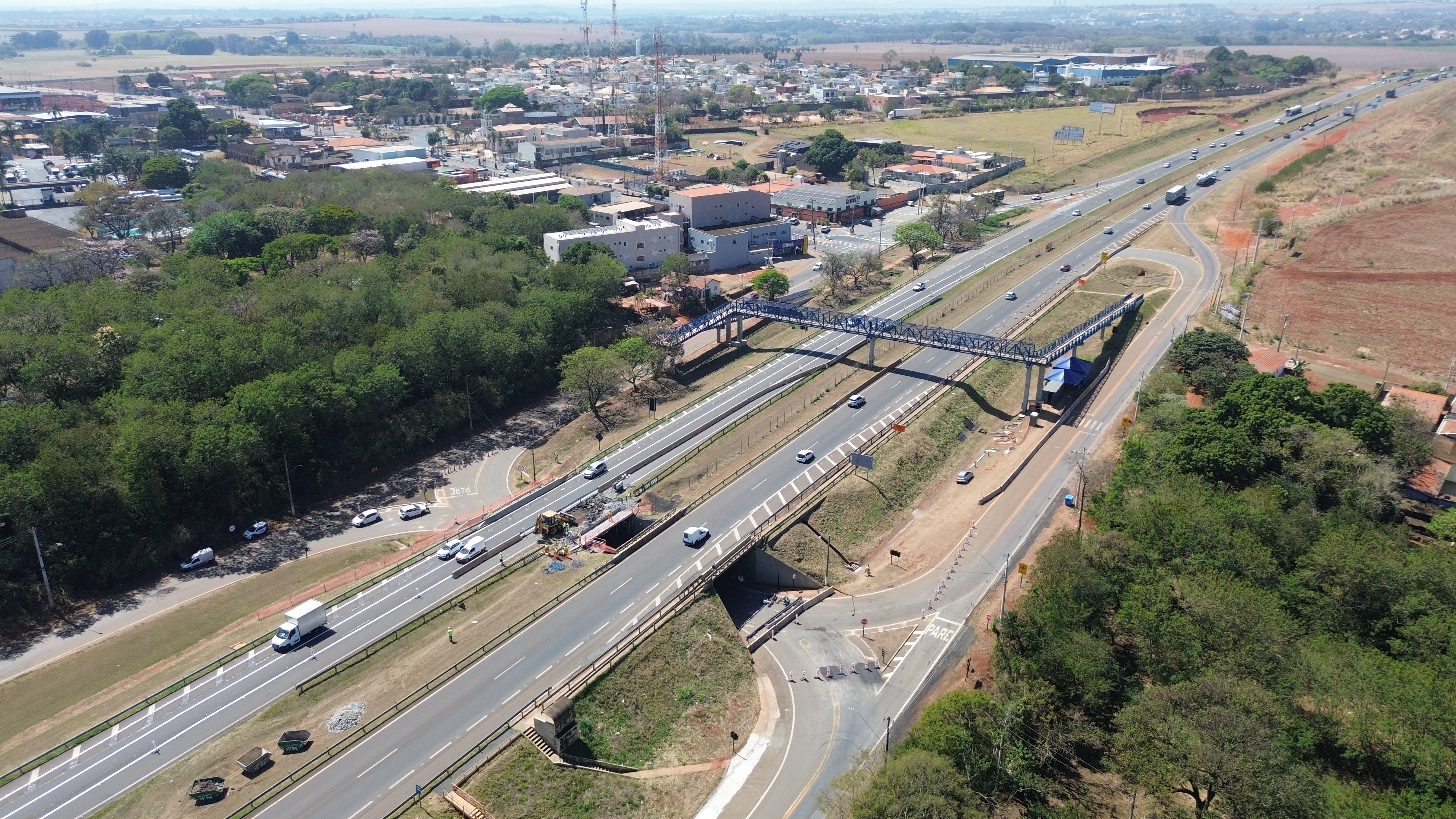 Rota das Bandeiras interdita trevo de Betel a partir desta quarta (17/12), no período noturno, para nova etapa de obras de remodelação